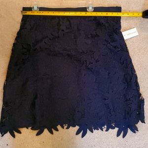 Navy blue lace skirt
